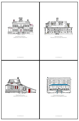 Writer's Houses 4-Pack