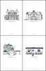 Writers' Houses Set #2 - 4 Pack